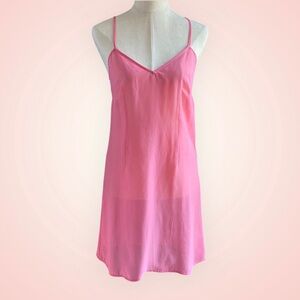 Anthropologie Postmark Sheer Pink Slip Dress Size 00